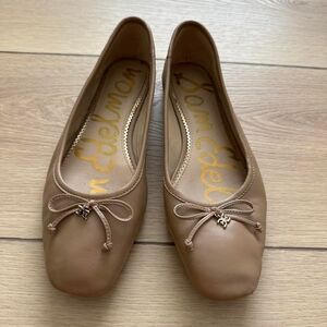 Sam Edelman Tan Flats Bow Detail Women’s 7.5